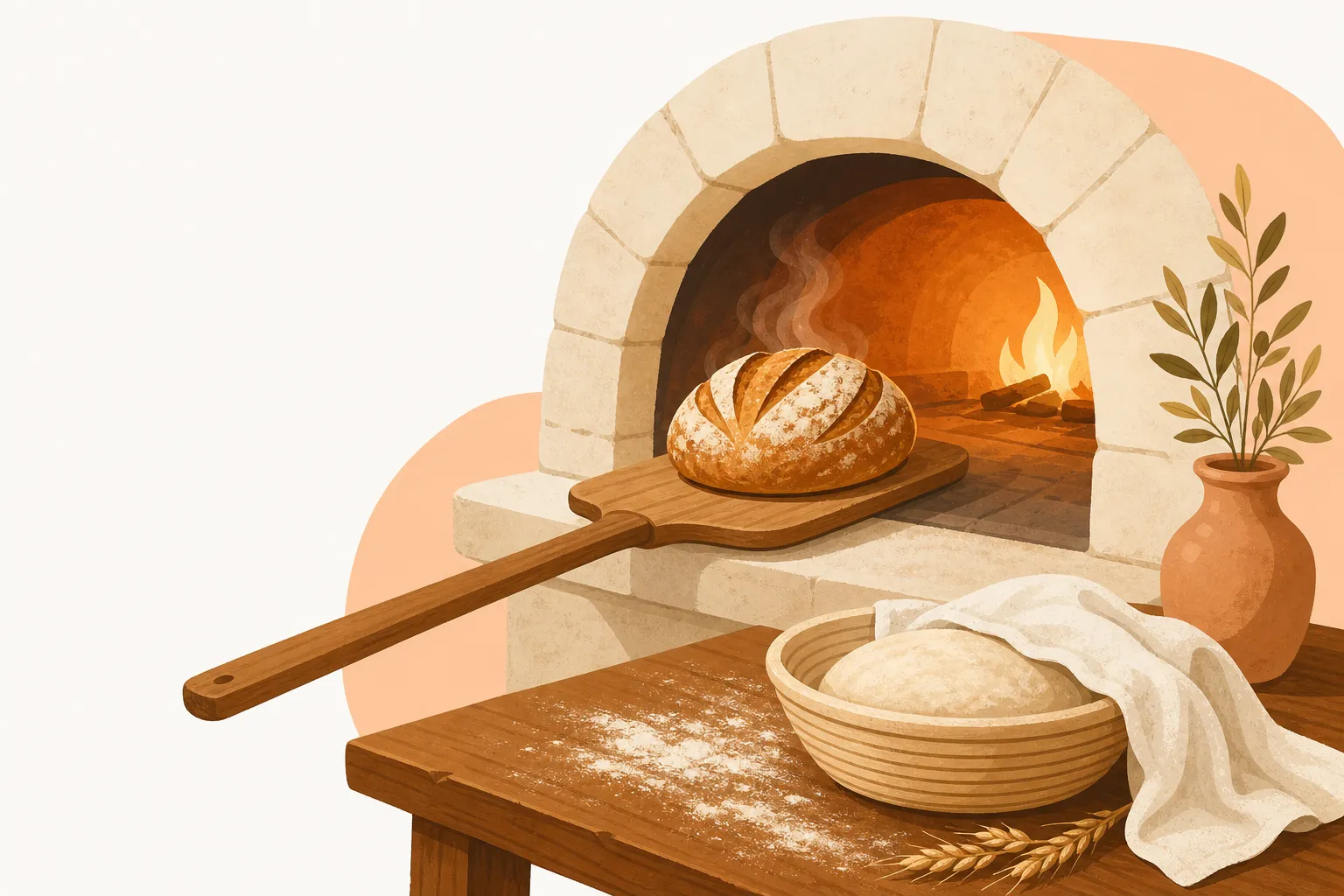 Stone-mill the grain